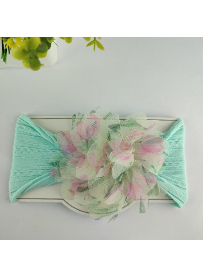 Baby & Kids Soft Headband Hair Accessory with Elegant Flower - Image 1